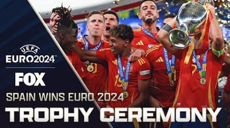 UEFA Euro 2024 Final: Spain&#39;s trophy ceremony following 2-1 victory over England | UEFA Euro 2024