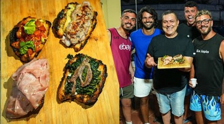 PREPARO le BRUSCHETTE al BARBECUE per il NAPOLI CREATORS!!