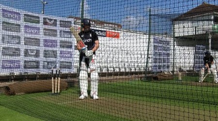 England cricket squad training ahead of start of second West Indies test match at Trent Bridge 