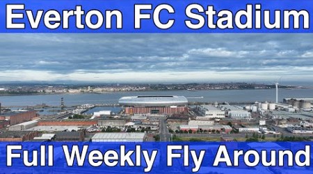 NEW Everton FC Stadium at Bramley Moore Dock. A Full FlyAround!