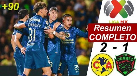 Juarez vs America 1-2 Resumen Y Goles COMPLETO | Apertura | Liga MX 1 Jornada 4-2024