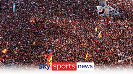 Spain celebrate winning Euro 2024