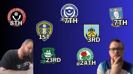 CHAMPIONSHIP 24/25 PREDICTIONS