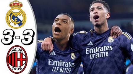 Real Madrid vs AC Milan 3-3 - All Goals &amp; Highlights - 2024