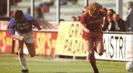 Sampdoria-ROMA 1-1 GIANNINI 11ª giornata Ritorno 12-04-1992