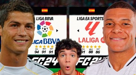 LIGA BBVA vs LIGA EA SPORTS en FIFA