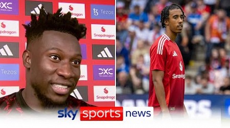 &quot;Talented and good on the ball&quot; | Andre Onana on new Man United signing Leny Yoro after debut