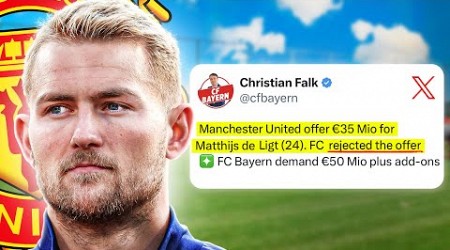 MAN UTD BID FOR MATTHIJS DE LIGT! Negotiations Underway With Bayern Munich