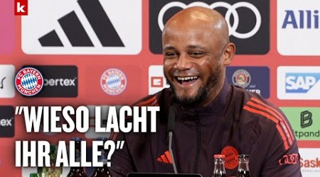 7 Jahre Bayern-Trainer? Kompany sorgt auf der PK für Lacher! | FC Bayern München