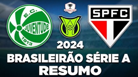 JUVENTUDE 0 x 0 SÃO PAULO AO VIVO | BRASILEIRÃO SÉRIE A 2024 | 18ª RODADA | NARRAÇÃO