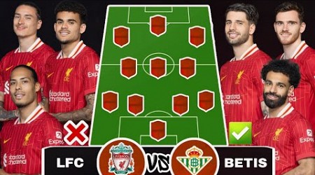 USA Tour 2024 ✅ LIVERPOOL vs BETIS ~ Liverpool Possible Lineup against Betis for Club Friendly Match