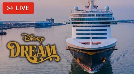 SHIPS TV - Disney Dream Departing the Port of Southamon (LIVE)