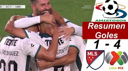 Liga MX vs MLS STAR 4-1 Resumen Y Goles | Amistosos | ALL STAR GAME 2024