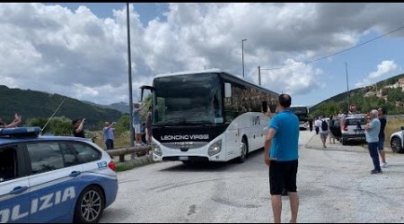 NAPOLI arrivato a Castel di Sangro: HOTEL blindato e TIFOSI lontani ❌