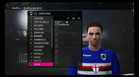 statistiche dei giocatori della sampdoria su pro evolution soccer 2010