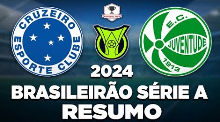 CRUZEIRO x JUVENTUDE AO VIVO | BRASILEIRÃO SÉRIE A 2024 | 19ª RODADA | NARRAÇÃO