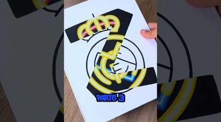 PINTÉ el ESCUDO del REAL MADRID en EFECTO NEÓN 