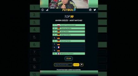 FUTBOL 11 BAYERN MUNICH 2021 JUGADORES #fifa #quizfutbol #adivinaeljugador#fc24shorts #ligamx #grid