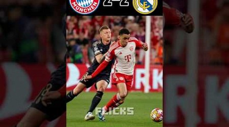 Real Madrid vs Bayern Munich UCL Semi Final Leg 1 #football #youtube #shorts