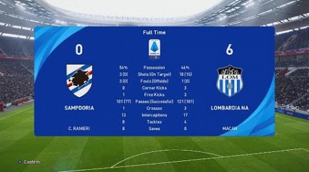 Sampdoria vs Inter Serie A Master league season 2023