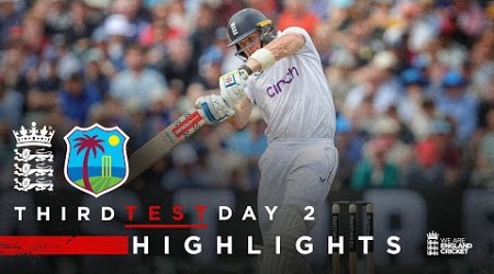 Smith&#39;s 95 Drives England Ahead | Highlights - England v West Indies Day 2 | Rothesay Test 2024