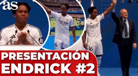 ENDRICK, PRESENTACIÓN COMPLETA #2 : &quot;HALA MADRID&quot;, DISCURSO PRESENTACIÓN, LLORANDO SIN PARAR...