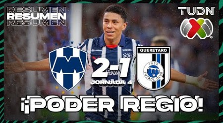 HIGHLIGHTS | Rayados de Monterrey 2-1 Querétaro | Liga Mx -AP2024 - J4 | TUDN