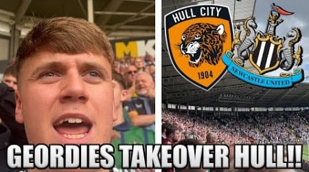 *GEORDIES TAKEOVER HULL* HULL CITY VS NEWCASTLE VLOG! 0-2 AWAY DAY!