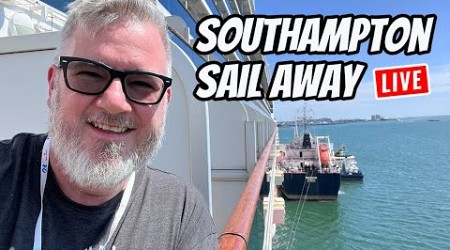 Leaving Southampton on the Caribbean Princess