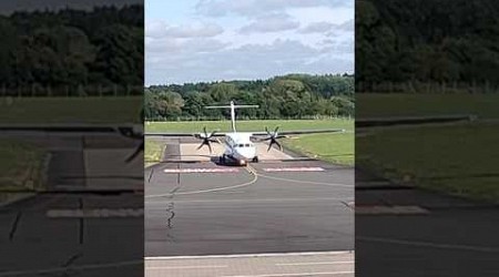 ATR 72-600 taxiing to gate at Southampton