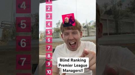 Ranking 24/25 Premier League Managers 