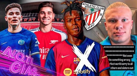 &quot;NICO WILLIAMS se QUEDA en el ATHLETIC&quot; | ¿JULIAN ÁLVAREZ a otro EQUIPO de PREMIER?| HAALAND EXPLOTA