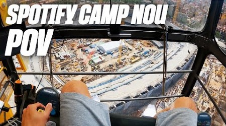 CONSTRUCTION WORKER&#39;s POV of the works on SPOTIFY CAMP NOU! AS YOU HAVE NEVER SEEN BEFORE!!! 