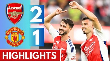 Martinelli, Jesus &amp; Højlund GOALS! Arsenal vs Man United 2-1 HIGHLIGHTS!