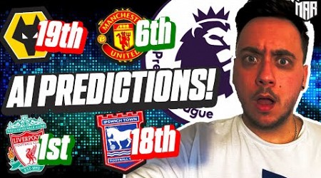 2024/25 Premier League AI PREDICTIONS!