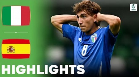 Italy vs Spain | Highlights | U19 European Championship Semi Final 25-07-2024