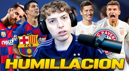 DAVOO XENEIZE REACCIONA A BAYERN MUNICH 8 BARCELONA 2 - CHAMPIONS 2020 - HUMILLACION HISTORICA