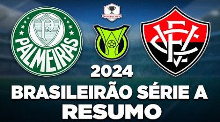 PALMEIRAS 0 x 2 VITÓRIA AO VIVO | BRASILEIRÃO SÉRIE A 2024 | 20ª RODADA | NARRAÇÃO