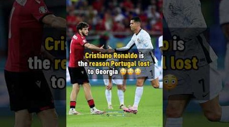Ronaldo did this to make Portugal LOSE 