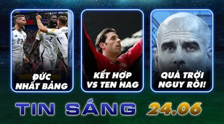 TIN SÁNG (24/6): VAN NISTELROOY TRỞ LẠI MAN UTD; HẠ MÀN BẢNG A-EURO 2024; MAN CITY GẶP ĐẠI NẠN