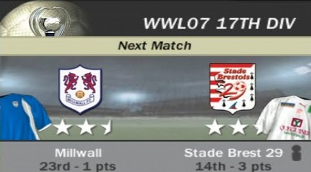 FIFA 07 | WWL 07 17th Division Week 4 Match 5 - Millwall vs Stade Brest 29 [AI vs AI]