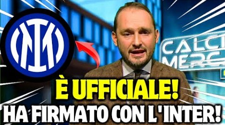 BOMBA ALL&#39;INTER! HA FIRMATO CON L&#39;INTER!! APPENA CONFERMATO! HA SORPRESO TUTTI! NOTIZIE DELL&#39;INTER