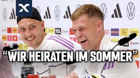 Echte Bromance: Raum und Kimmich in bester Laune bei der DFB-PK