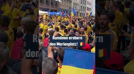 Rumänien-Fans feiern in München 