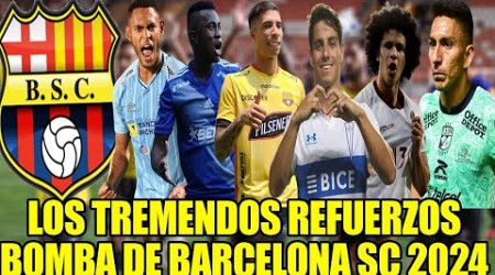 LOS TREMENDOS REFUERZOS BOMBA DE BARCELONA SC 2024! ANGEL MENA AGUSTIN RODRIGUEZ EDUARD BELLO Y MAS