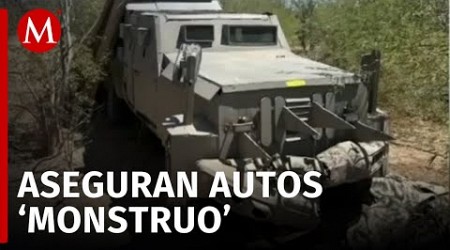 Aseguran arsenal y autos &#39;monstruo&#39; durante operativos en Caborca, Sonora