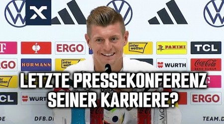 &quot;Habe nichts mitgebracht!&quot; Reporter will Kuchen von Toni Kroos | DFB-PK | EM 2024