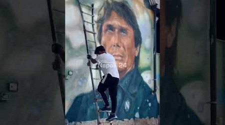 1º MURALES a NAPOLI per CONTE 