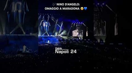 NINO D&#39;ANGELO, dedica da brividi a MARADONA durante il concerto 