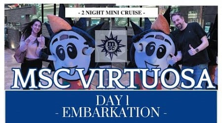 MSC Virtuosa Mini Cruise - Day 1 - Village Hotel Southampton - Embarkation - Balcony Cabin 11073